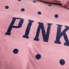 Pink Victoria Secret Queen King Old Rose Velvet Bedding Set 9