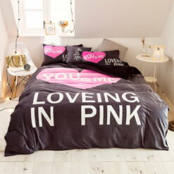 Pink Victoria Secret Bedding Set Queen for Girls