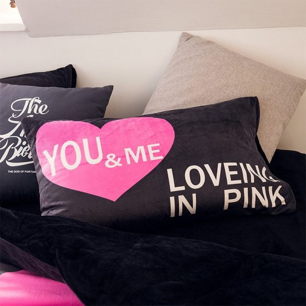 Pink Victorias Secret Bedding Set Queen for Girls 3