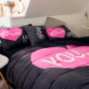 Pink Victorias Secret Bedding Set Queen for Girls 4