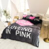 Pink Victorias Secret Bedding Set Queen for Girls 6