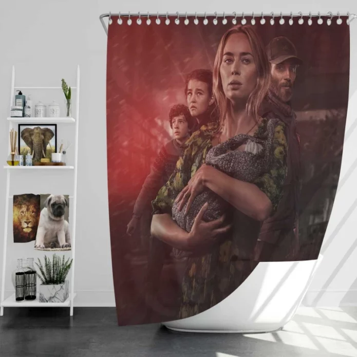 A Quiet Place Part II Movie Poster Bath Shower Curtain