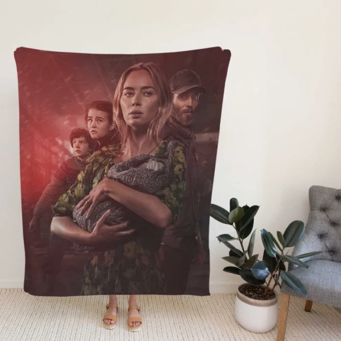 A Quiet Place Part II Movie Poster Fleece Blanket