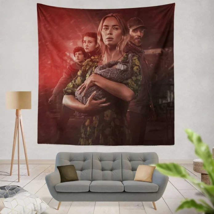 A Quiet Place Part II Movie Poster Wall Hanging Tapestry