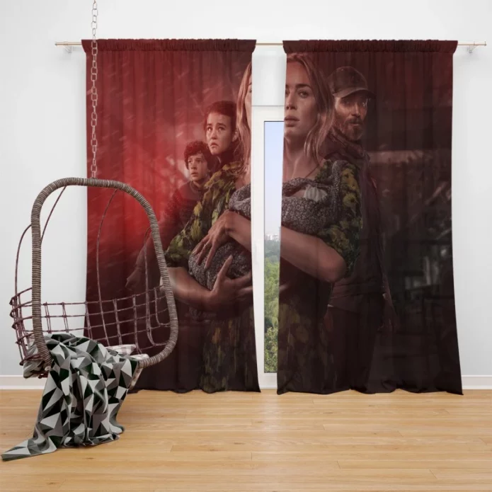 A Quiet Place Part II Movie Poster Window Curtain