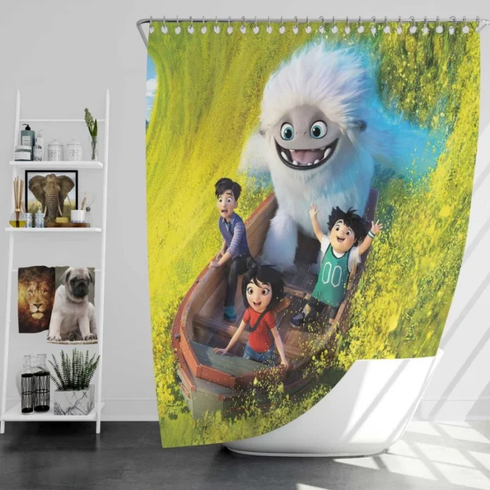 Abominable Movie Everest Humming Yi Jin and Peng Bath Shower Curtain