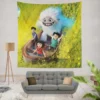 Abominable Movie Everest Humming Yi Jin and Peng Wall Hanging Tapestry