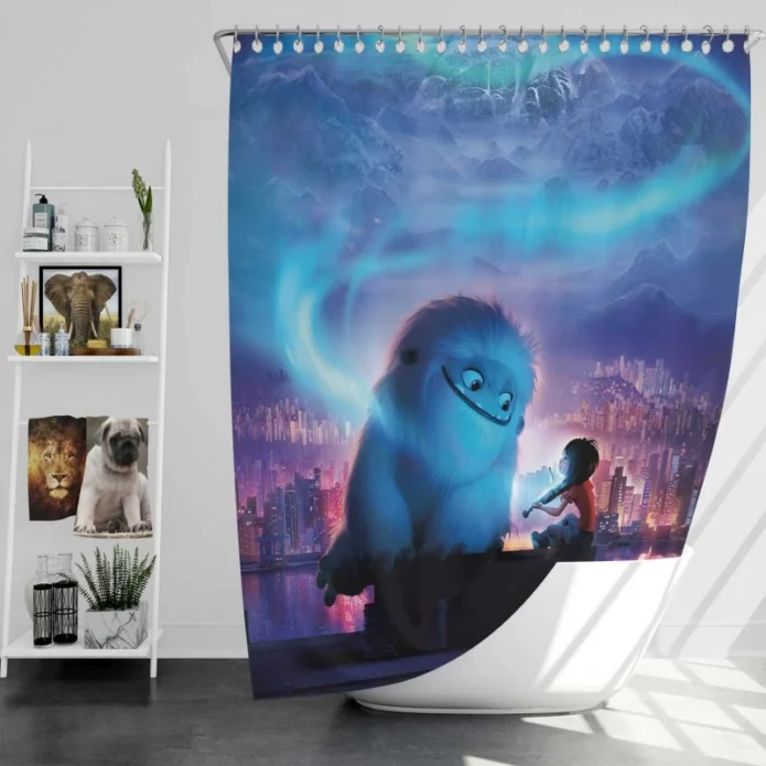 Abominable Movie Everest Humming and Yi Bath Shower Curtain