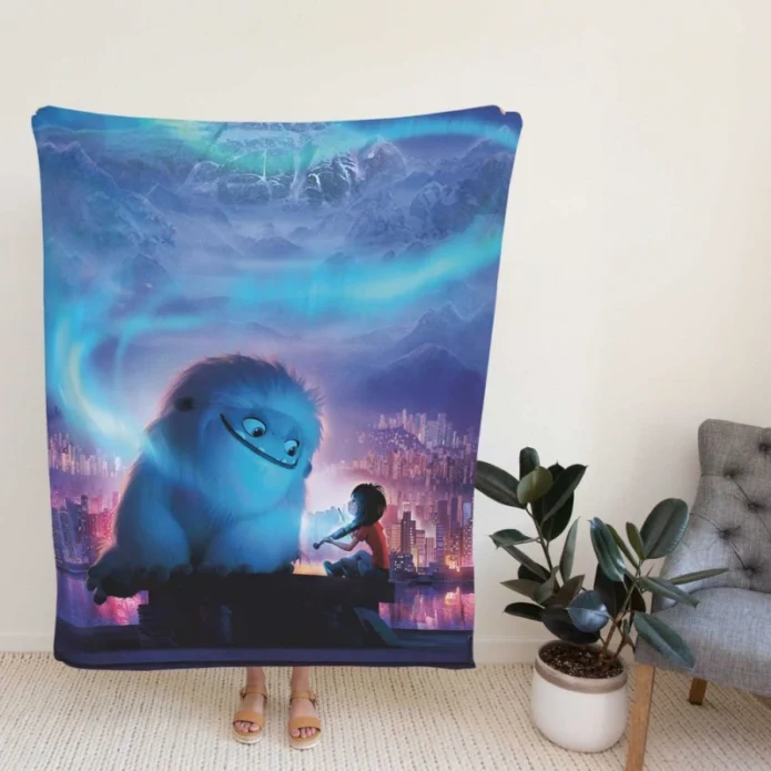 Abominable Movie Everest Humming and Yi Fleece Blanket