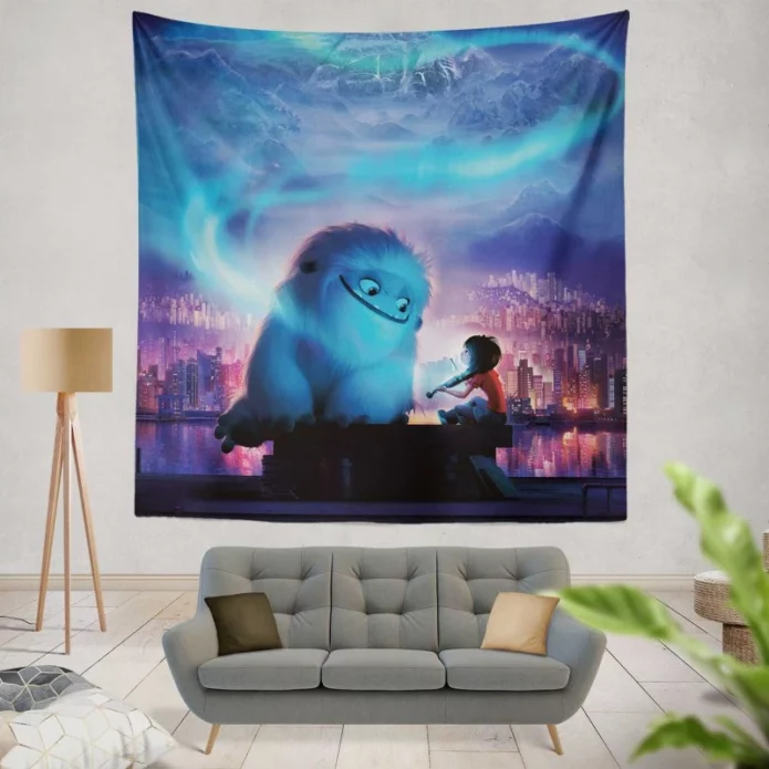 Abominable Movie Everest Humming and Yi Wall Hanging Tapestry