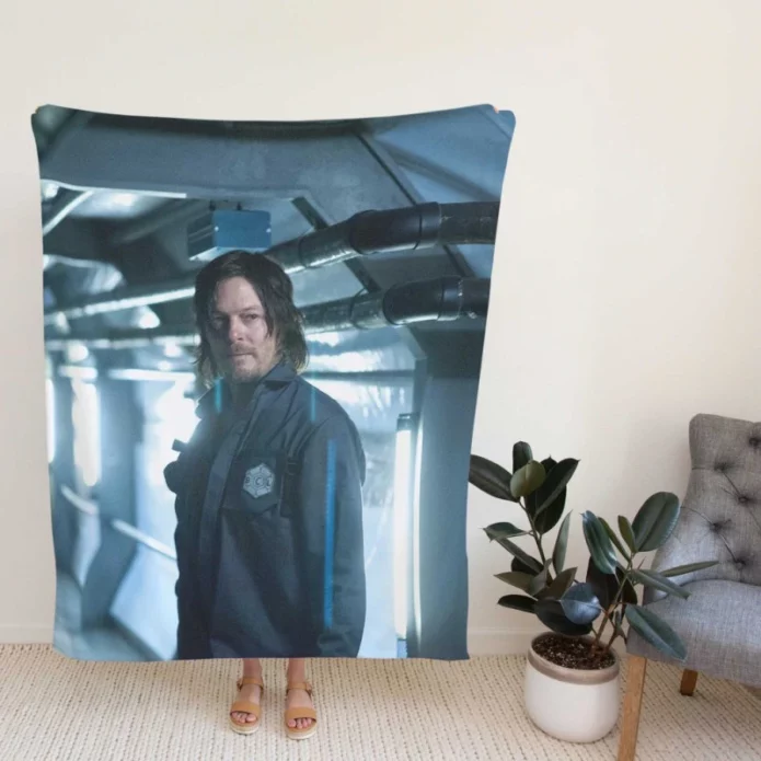 Air Movie Norman Reedus Fleece Blanket