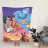 Aladdin Movie Disney Genie Princess Jasmine Fleece Blanket