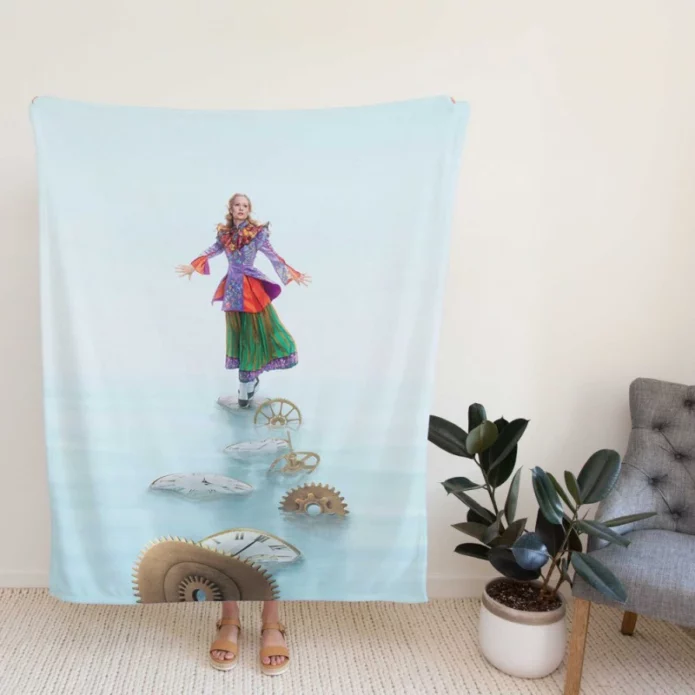 Alice Through the Looking Glass Movie Mia Wasikowska Fleece Blanket