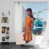 Alicia Vikander in The Man from UNCLE Movie Bath Shower Curtain