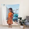 Alicia Vikander in The Man from UNCLE Movie Fleece Blanket