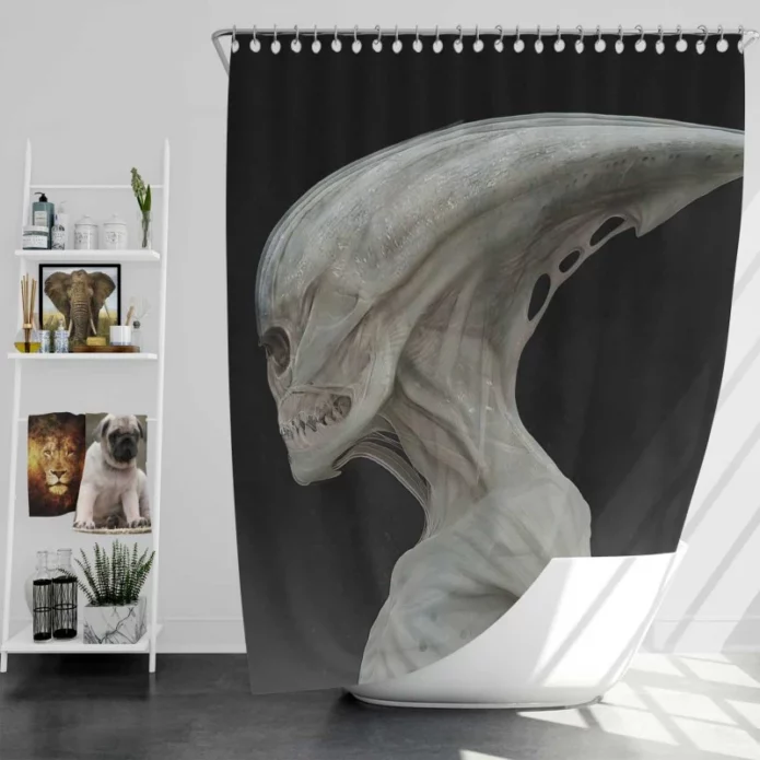Alien Covenant Sci Fi Movie Bath Shower Curtain