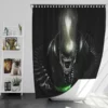 Alien Movie Xenomorph Bath Shower Curtain