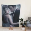 Anastasia and Christian Grey in Fifty Shades Darker Movie Fleece Blanket