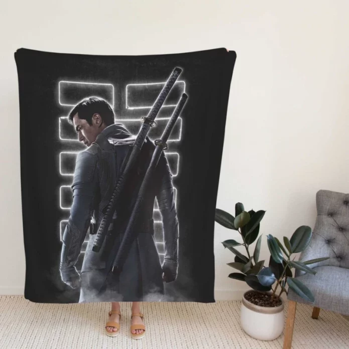 Andrew Koji As Storm Shadow In Snake Eyes GI Joe Movie Fleece Blanket