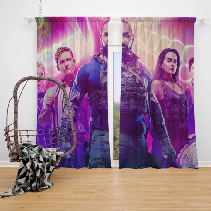 Army of the Dead Movie Dave Bautista Window Curtain