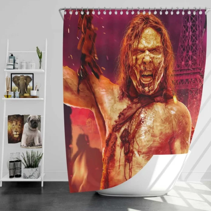Army of the Dead Zombie Movie Bath Shower Curtain
