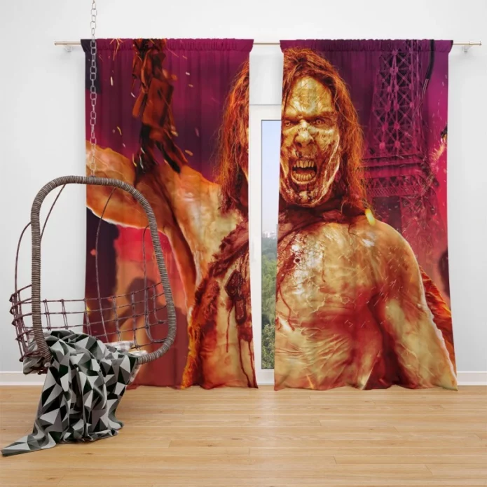 Army of the Dead Zombie Movie Window Curtain