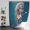 Ash from Sing Movie Playing the Guitar Bath Shower Curtain