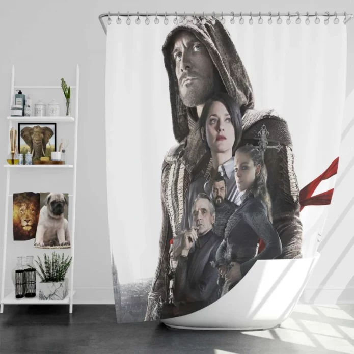 Assassins Creed Movie Michael Fassbender Bath Shower Curtain
