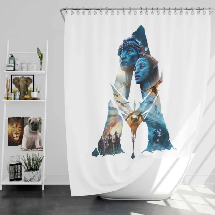 Avatar Movie Logo Bath Shower Curtain