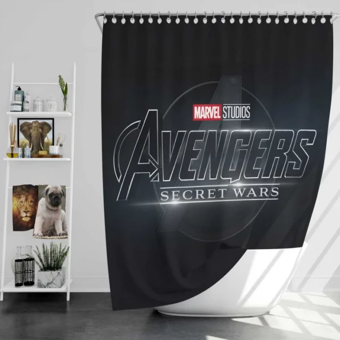 Avengers Secret Wars Marvel Movie Bath Shower Curtain