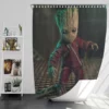 Baby Groot in Guardians of the Galaxy Vol 2 Movie Bath Shower Curtain