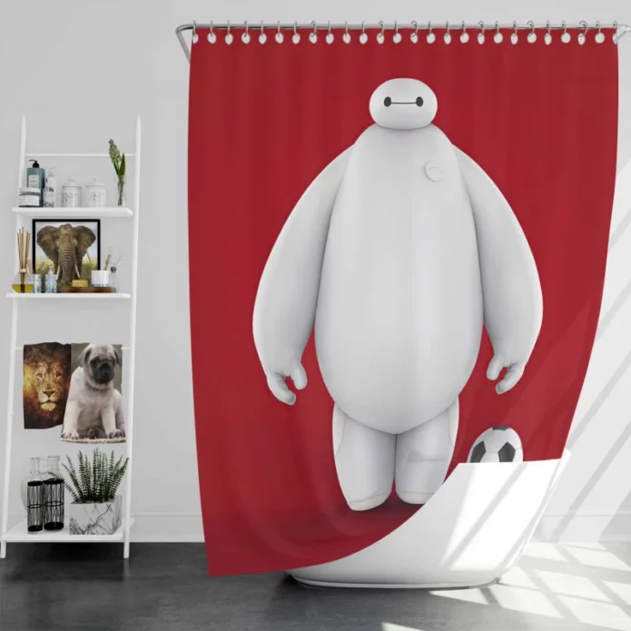 Baymax in Big Hero 6 Film Bath Shower Curtain