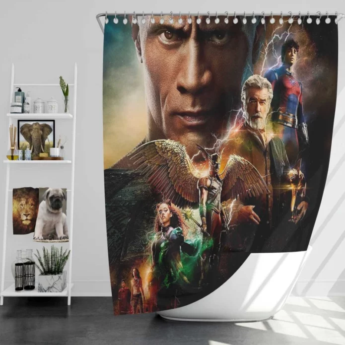 Black Adam DC Comics American superhero film Bath Shower Curtain