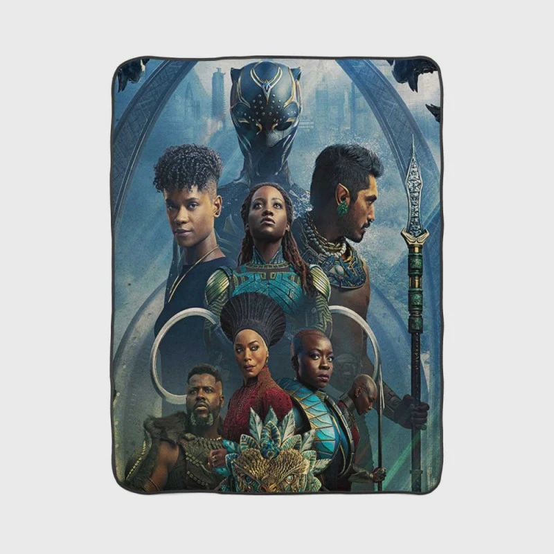 Black Panther Wakanda Forever Michael B Jordan Movie Fleece Blanket