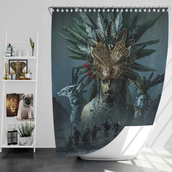 Black Panther Wakanda Forever Super Hero Film Bath Shower Curtain