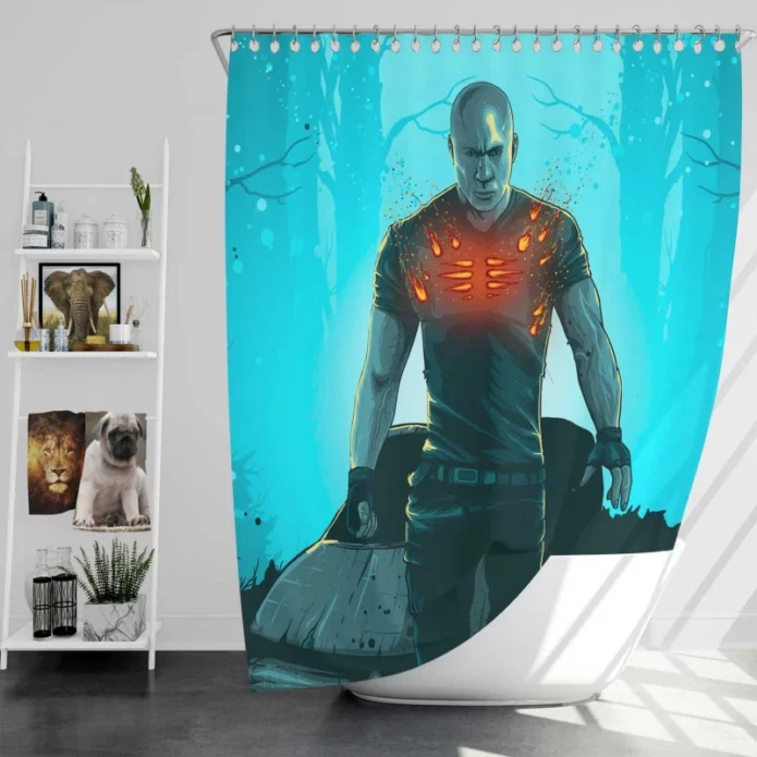Bloodshot Movie Vin Diesel as Ray Garrison Bath Shower Curtain