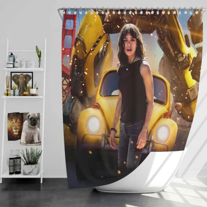 Bumblebee Transformers Movie Hailee Steinfeld Bath Shower Curtain