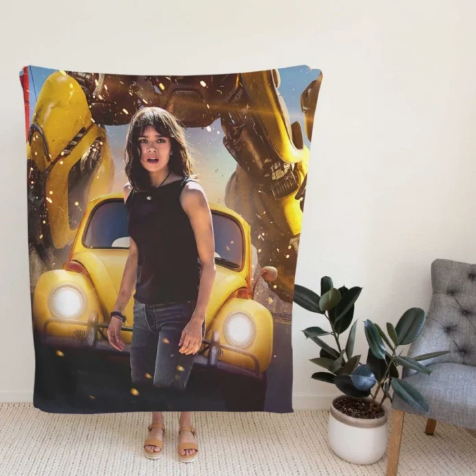 Bumblebee Transformers Movie Hailee Steinfeld Fleece Blanket