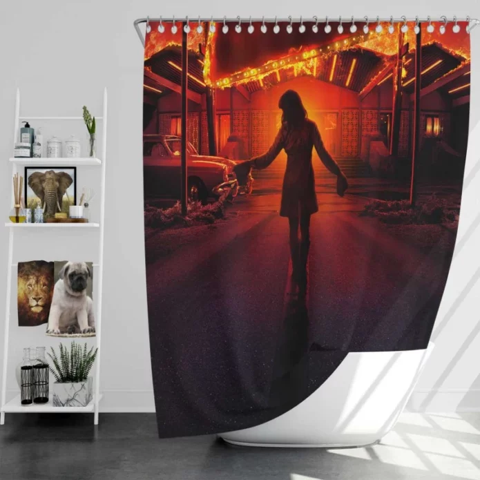 Cailee Spaeny in Bad Times at the El Royale Movie Bath Shower Curtain