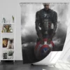 Captain America The First Avenger Film Steve Rogers Shield Bath Shower Curtain