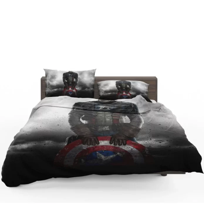 Captain America The First Avenger Film Steve Rogers Shield Bedding Set