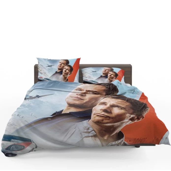 Christian Bale Matt Damon in Ford v Ferrari Film Bedding Set