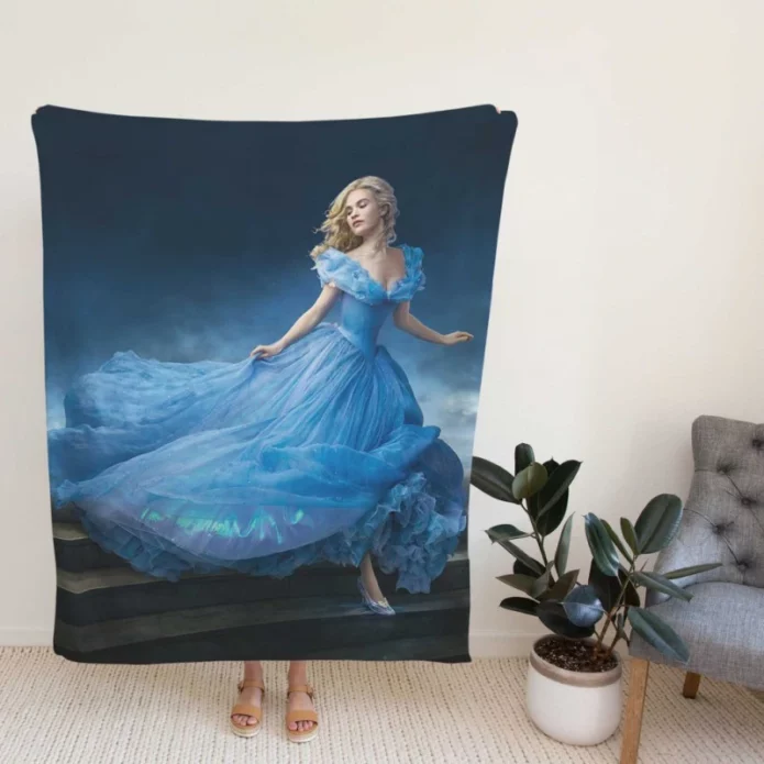 Cinderella Movie Lily James Fleece Blanket
