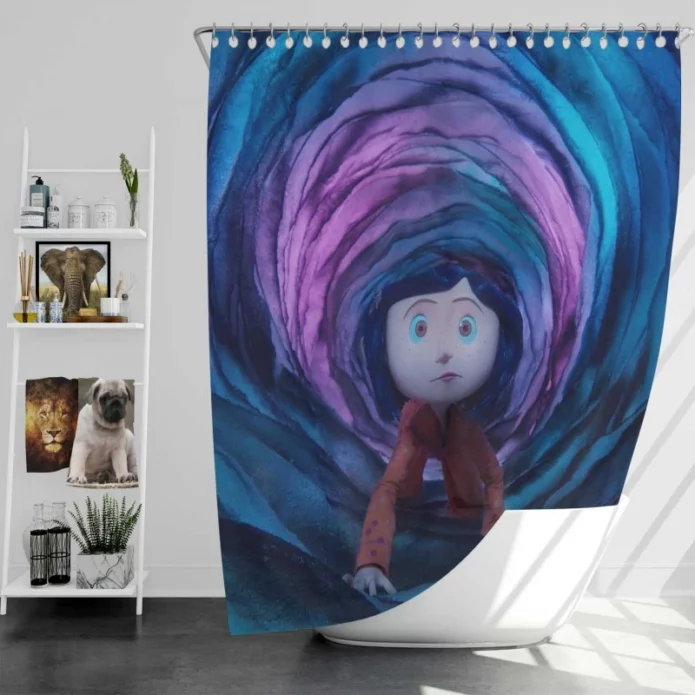 Coraline Movie Bath Shower Curtain