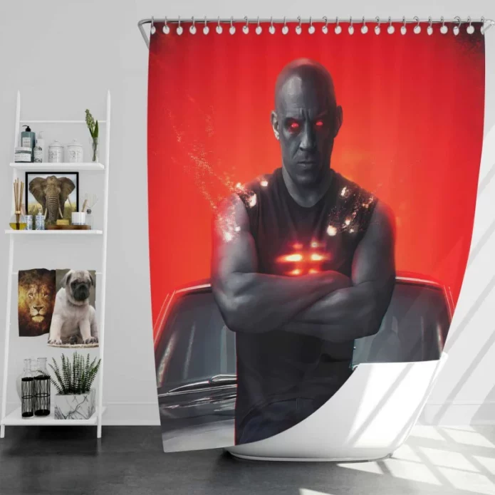 Crossover Movie Vin Diesel Bath Shower Curtain