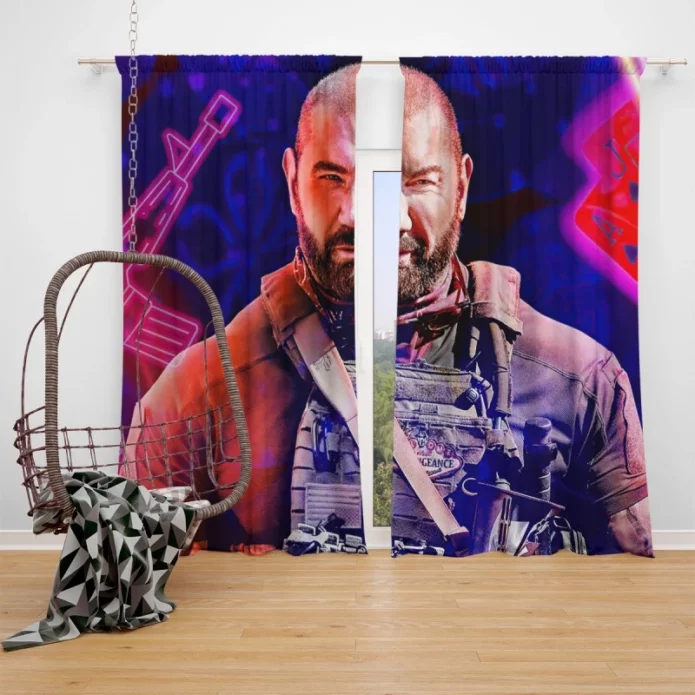 Dave Bautista as Scott Ward in Army of the Dead Movie Window Curtain