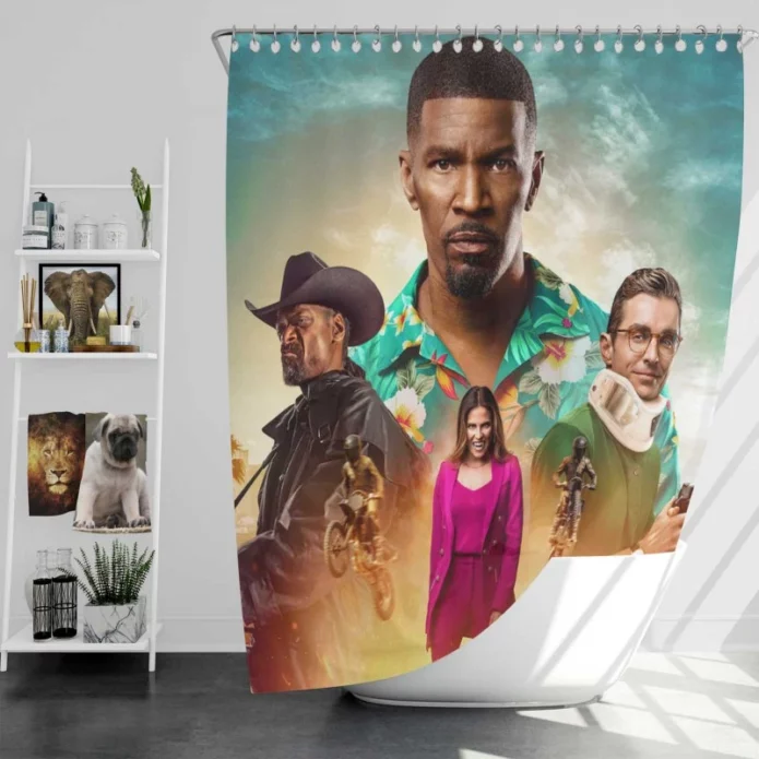 Day Shift Movie Bath Shower Curtain