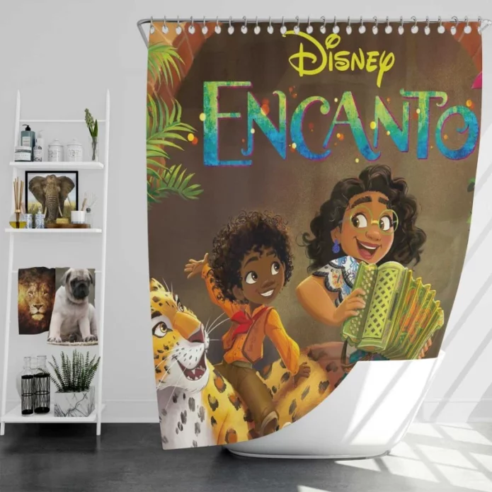 Disney Encanto Kids Movie Madrigal Bath Shower Curtain