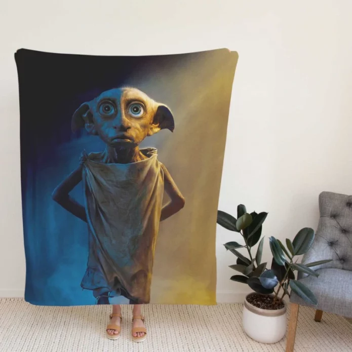 Dobby the House Elf Harry Potter and the Deathly Hallows Movie Fleece Blanket