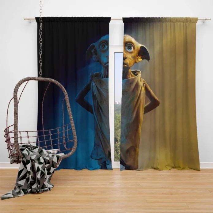 Dobby the House Elf Harry Potter and the Deathly Hallows Movie Window Curtain
